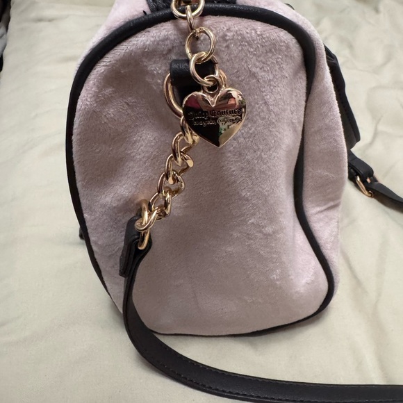 Juicy Couture Pink and Dark brown Satchel with crossbody strap and coin purse - Picture 2 of 4